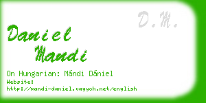 daniel mandi business card
