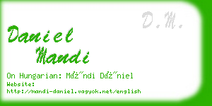 daniel mandi business card